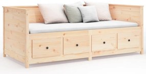 vidaXL Κρεβάτι ημέρας χωρίς στρώμα 75x190 cm Στερεό ξύλο πεύκο