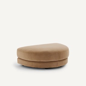 Υποπόδιο σύνθεσης από stonewashed βελούδο, TIBERIO