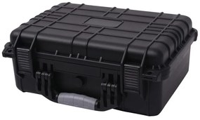 vidaXL Βαλίτσα Εξοπλισμού Προστατευτική Μαύρη 40,6 x 33 x 17,4 εκ.