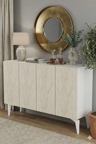 Console Lipa 120 - White, Travertine White
Travertine