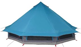 vidaXL Τέντα Tipi για 10 άτομα, αδιάβροχη σε μπλε χρώμα