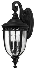 Φανάρι Απλίκα Φωτιστικό Τοίχου 3xE14 IP44 62cm English Bridle Elstead Lighting-FE-EB2-L-BLK-Μαύρο FE-EB2-L-BLK