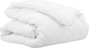 vidaXL Κουβέρτα 2 σε 1 Λευκό 240 x 220 x 8 εκ Πολυεστέρας