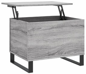 vidaXL Τραπεζάκι Σαλονιού Γκρι Sonoma 60x44,5x45εκ. Επεξεργασμένο Ξύλο