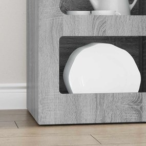 vidaXL Πλαϊνό γραφείο Γκρίζο Σονομα 40 x 35 x 100,5 εκ