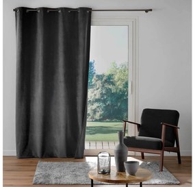 Κουρτίνα Συσκότισης Olympe Douceur d'intérieur με τρουκς και διαστάσεις 140x260cm - Anthracite