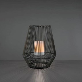Επιδαπέδιο Φωτιστικό Επαναφορτιζόμενο Mineros SMD-LED Ip44 D37,5x51cm Black RL Lighting