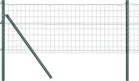vidaXL Ευρωπαϊκή Στήριξη Φράχτη 50 x 0,6 μ PVC-Επικαλυμμένο Ατσάλι