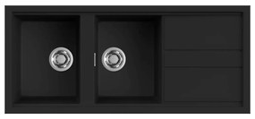 Νεροχύτης κουζίνας BEST 500 Black 86 ELLECI 116x51cm - LKB50086