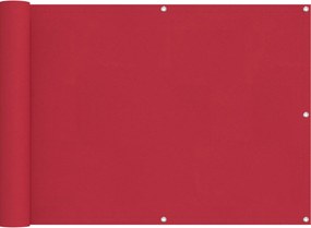 vidaXL Οθόνη Μπαλκονιού Κόκκινο 75 x 200 cm
