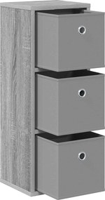 vidaXL Πλαϊνό γραφείο Γκρι Sonoma 25,5 x 22 x 69,5 εκ