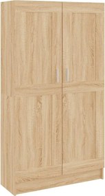 vidaXL Βιβλιοθήκη Χρώμα Sonoma Δρυς 82,5 x 30,5 x 150 εκ. Επεξ. Ξύλο