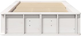vidaXL Σκελετός Κρεβατιού με αποθήκευση Λευκό 90 x 190 cm ξύλο