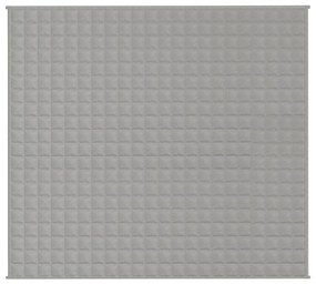 VidaXL Κουβέρτα Βαρύτητας Γκρι 200 x 225 εκ. 9 κ. Υφασμάτινη