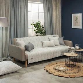 Ριχτάρι Vicenza 04 Grey Teoran Τριθέσιο 180x300cm Βαμβάκι-Πολυέστερ