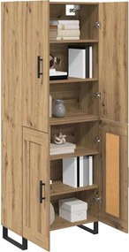 vidaXL Highboard 2 pcs Artisan Oak 69,5 x 34 x 180 εκ.