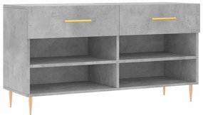 vidaXL Παπουτσοθήκη Γκρι Σκυρ. 102x35x55 εκ. από Επεξεργασμένο Ξύλο