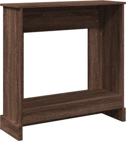 vidaXL Πλαίσιο Τζακιού Καφέ Δρυς 90x30x90 εκ. από Επεξ. Ξύλο