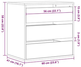 ΣΥΡΤΑΡΙΕΡΑ ΚΑΠΝΙΣΤΗ ΔΡΥΣ 60X41X58 ΕΚ. ΑΠΟ ΕΠΕΞΕΡΓ. ΞΥΛΟ 852847