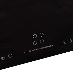 vidaXL Εστία Επαγωγική με 4 Εστίες & Πλήκτρα Αφής 77 εκ. 7000 W Γυάλινη