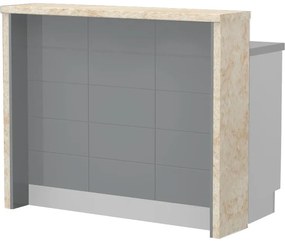 Πάγκος νησίδας Hudson-Μήκος: 120 εκ.-Γκρι-Latino Marble