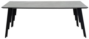 Τραπέζι σαλονιού Lifo pakoworld MDF ανθρακί cement-μαύρο 120x60x45εκ - MDF - 096-000027
