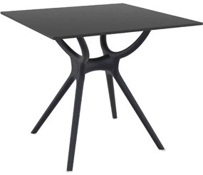 AIR ΤΡΑΠΕΖΙ 80Χ80εκ. BLACK LAMINATE 12mm