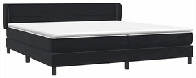 vidaXL Box Spring Κρεβάτι με στρώματα Μαύρο 200x210 cm Βελούδινο