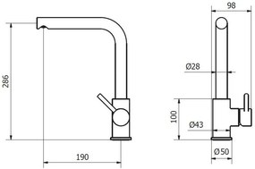 Μπαταρία κουζίνας Teorema Minimal 35