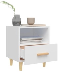 vidaXL Κομοδίνα 2 τεμ. Λευκά 40 x 35 x 47 εκ.