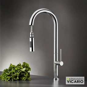Armando Vicario Tozo 48780 Chrome - Μπαταρία Κουζίνας με Ντους
