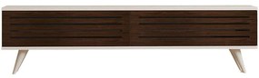 Έπιπλο Τηλεόρασης Hill 835PUQ3002 160x25x40cm Walnut-White