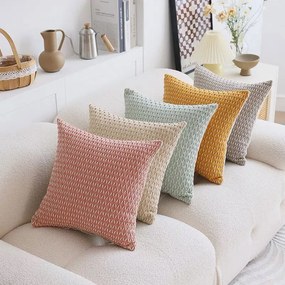 Διακοσμητική Μαξιλαροθήκη (45x45) Whitegg D0200-4 Ochre