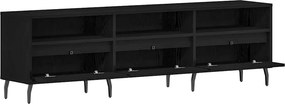 vidaXL Ντουλάπι TV Μαύρη Οξυά 150 x 30 x 44,5 εκ. Επεξεργασμένο ξύλο