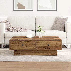 vidaXL Τραπεζάκι σαλονιού Παλαιό ξύλο 90 x 90 x 28 cm