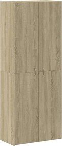vidaXL Αρχειοθήκη Sonoma Δρυς 60x32x153 εκ. από Επεξεργασμένο Ξύλο