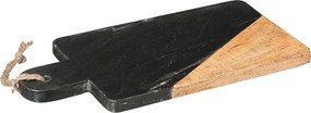 Πλατώ Σερβιρίσματος (15x30) S-D Black Marble 173702B