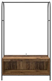 vidaXL Ράφι Ρούχων Καφέ 100 x 44 x 160 εκ Επεξεργασμένο ξύλο