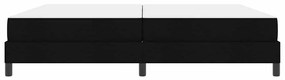 vidaXL Κρεβάτι με ελατήρια με στρώμα Μαύρο 200 x 200 cm ύφασμα