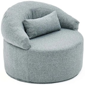 Πουφ - Πολυθρόνα Pitta 825BLC4723 80x70cm Grey