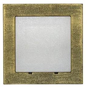 Adeleq Led Φωτιστικό Αλουμινίου Επίτοιχo Τετράγωνο 0.6W Ψυχρό Ρουστίκ 3-9734710