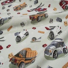 Πάνα Φανελένια Toys 47 Olive DimCol 80x80cm 100% Βαμβακερή Φανέλα
