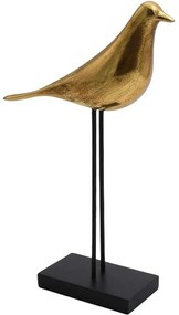 Διακοσμητικό Πουλί 279-124-246 14x5x24cm Black-Gold Polyresin