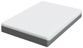 vidaXL Στρώμα Λευκό και Γκρι 140 x 190 cm Τσέπες ελατηρίων