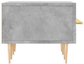 vidaXL Έπιπλο Τηλεόρασης Γκρι Σκυροδέματος 150x36x30 εκ. Επεξ. Ξύλο