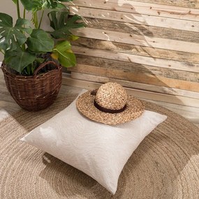 Μαξιλάρι Διακοσμητικό (Με Γέμιση) Bivona 01 Ecru Teoran 65Χ65 Cotton-Polyester