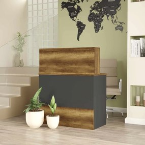 Τραπέζι Υποδοχής Baroq / Ανθρακί CAZIBI 90x44.5x110