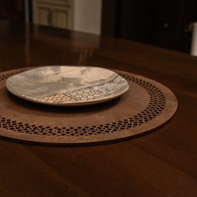 Wooden Table Mat Set (4 Pieces) Seljuk - Wenge Wenge