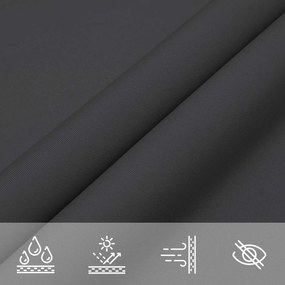 vidaXL Πανί σκιάς Μαύρο 6 x 2,5 μ 100% Πολυέστερ Οξφόρδη