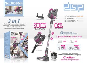 Επαναφορτιζόμενη ηλεκτρική σκούπα Stick - KD2044 - DSP - 616867
